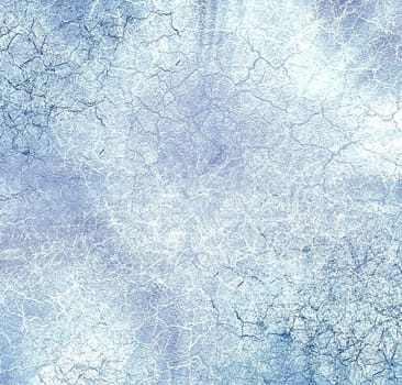 Blue abstract cracked background