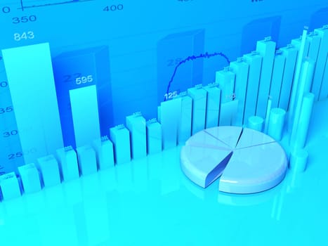 3d Illustration of finance