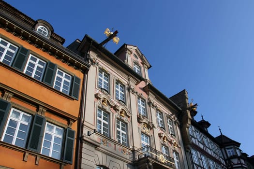 At the market square in Schwäbisch Hall