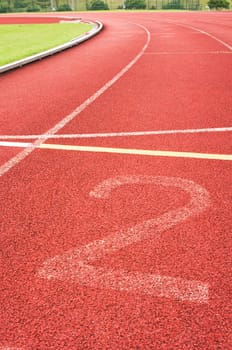 running track for race, for concept or background.