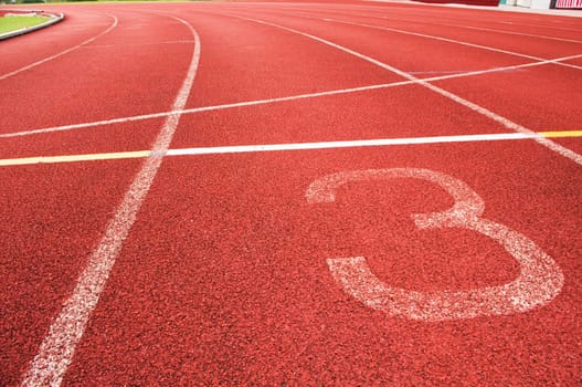 running track for race, for concept or background.