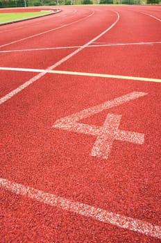 running track for race, for concept or background.