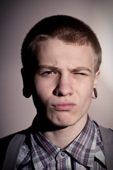 portrait of a teenager with toning