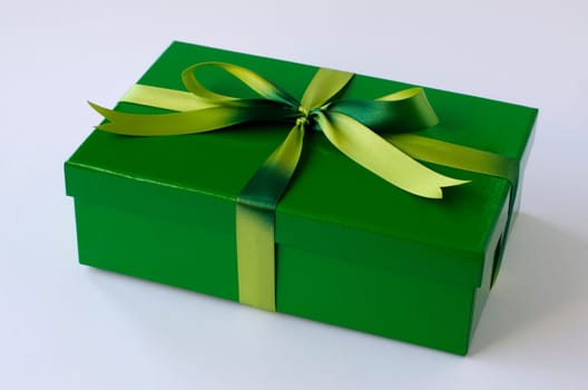 Wrapped gift in green