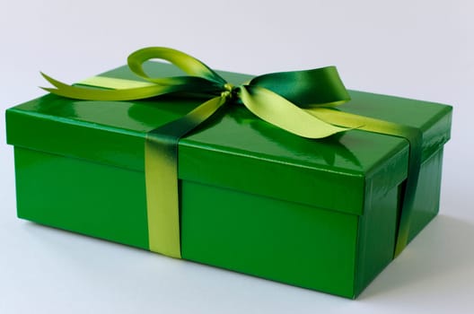 Wrapped gift in green