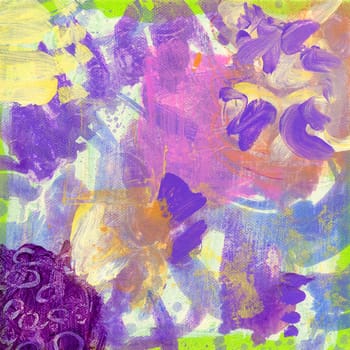 Abstract Hand Painted Textures on Canvas