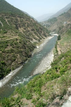 Landscape shots of Yamuna Valley on near Barkot, Uttarakahand, India, Asia