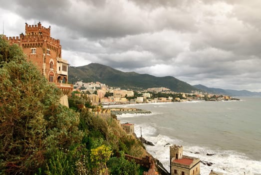 rough sea to Genoa to Boccadasse