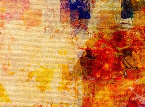Acrylic color blazes on canvas with text space