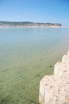 stunning and famous lagoon in Foz do Arelho, Portugal