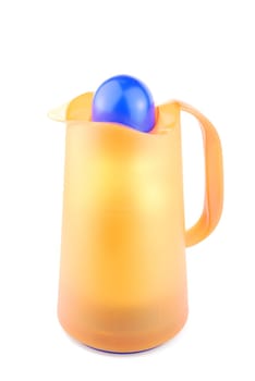 heat protection-thermos coffee/tea cup isolated on white background