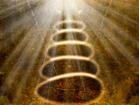 Zen Stones on Background Texture