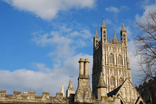the famous Gloucester Cathedral, England (United Kingdom)