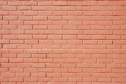 background or texture of a salmon/pink brick wall