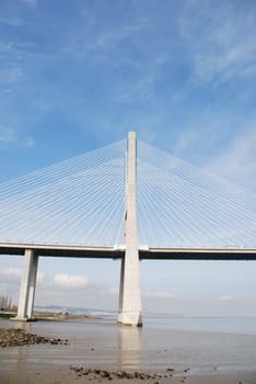 longest bridge in Europe known as Vasco da Gama (over the Tagus river)