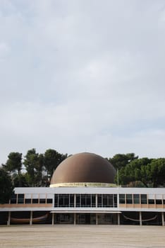 photo of the famous Planetarium of Calouste Gulbenkian in Lisbon, Portugal