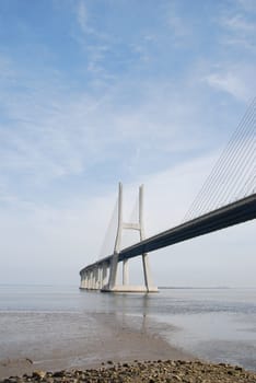 longest bridge in Europe known as Vasco da Gama (over the Tagus river)
