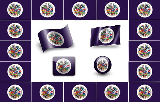 flag of the Organization  of American States