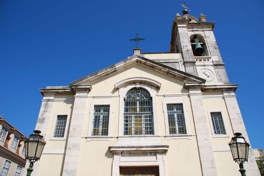 old wounds of Christ Church in Lisbon, Portugal