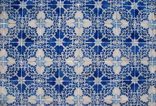 background of traditional portuguese azulejos (painted ceramic tilework)