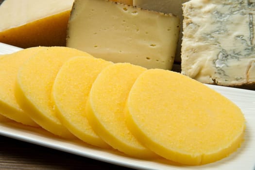 polenta with fresh cheese