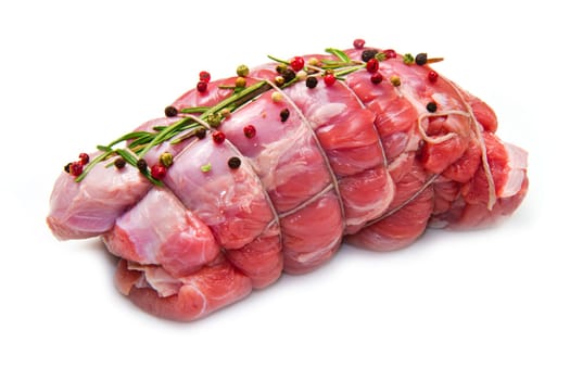 roast of beef with pepper and rosemary