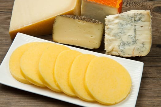polenta with fresh cheese