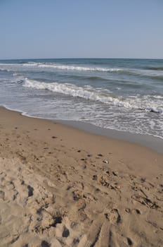 beautiful beach in Costa del Sol (Marbella), Spain