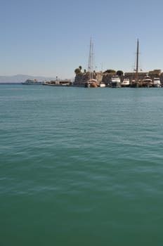 gorgeous seascape view at Kos harbour, Greece