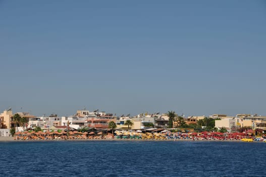 seascape view of beaches in Kos, Greece
