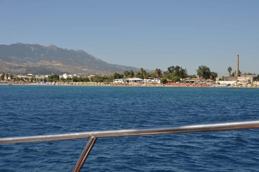 seascape view of beaches in Kos, Greece