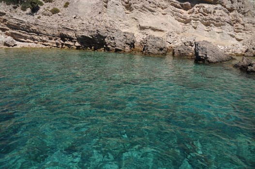gorgeous seascape on a desert island in Greece