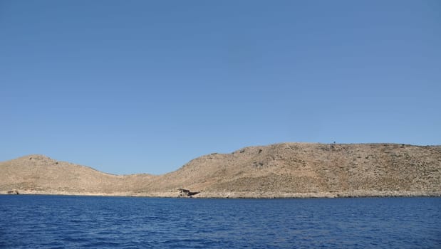 beautiful desert or uninhabited island in Greece