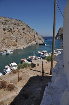 beautiful entrance of Kalymnos island, Greece