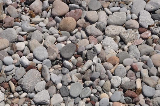 gorgeous beach pebble stones background or texture