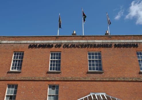 soldiers of Gloucestershire museum in Gloucester docks, England
