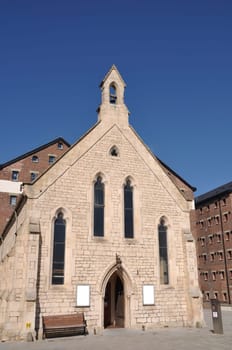 beautiful Mariners church in Gloucester docks, UK