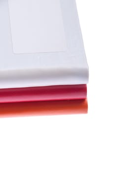 notebook, diary, note, book, agenda, business, organizer, isolated, office, supply, blank, black, clean, elastic, cover, education, empty, notepad, paper, reminder, school, stationary, stationery, write, writing, white, orange, red, grey, colorful, object