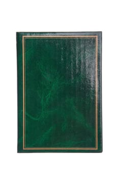 cover of a antique photo album isolated on white background