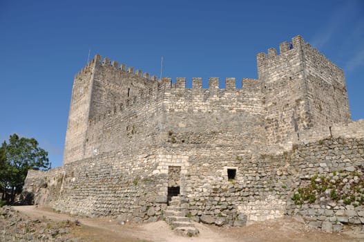 ancient and medieval Castle in Leiria, Portugal