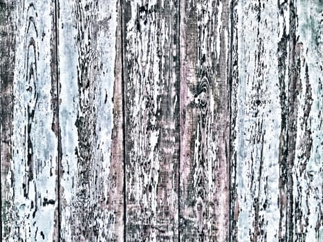 old wooden fence with old cracked paint. High quality photo