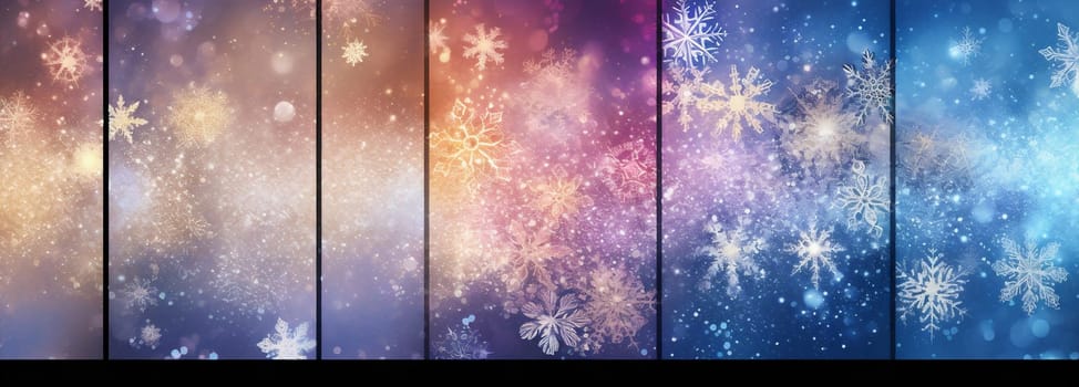 white pastel texture blurred valentine gradient decoration light beauty bokeh banner year snowflakes christmas design bright abstract shine new background colourful beautiful. Generative AI.