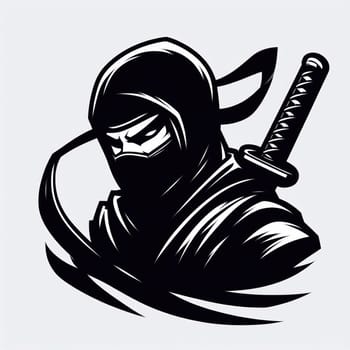 Ninja in a the black sticker