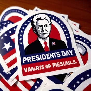 Illustration the Presidents Day National holiday