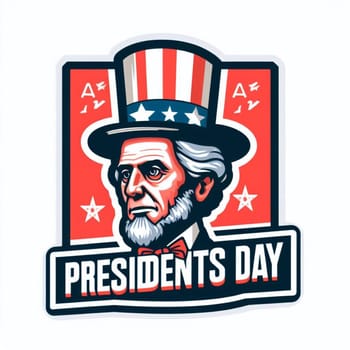 Illustration the Presidents Day National holiday