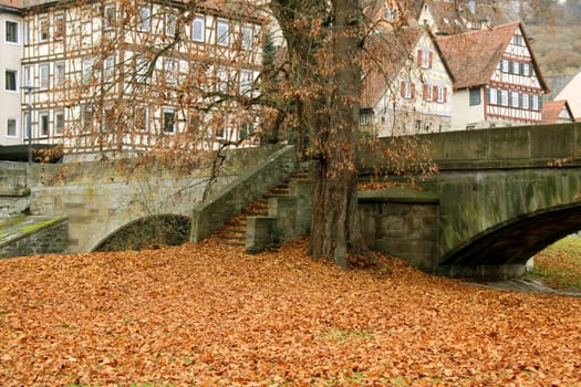 Autumn leaves in Schwäbisch Hall