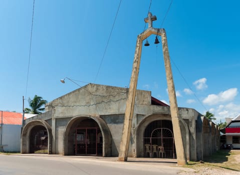 small and primitive church on Bohol, Philippines