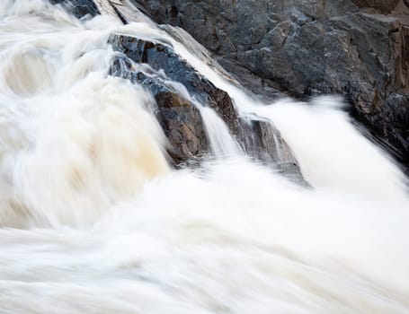 Great Falls on the Potomac river outside Washington DC in flood