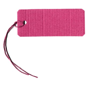 Price tag or address label with string