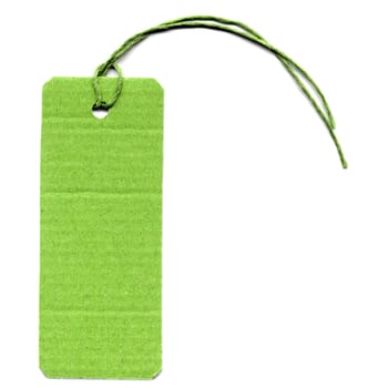 Price tag or address label with string
